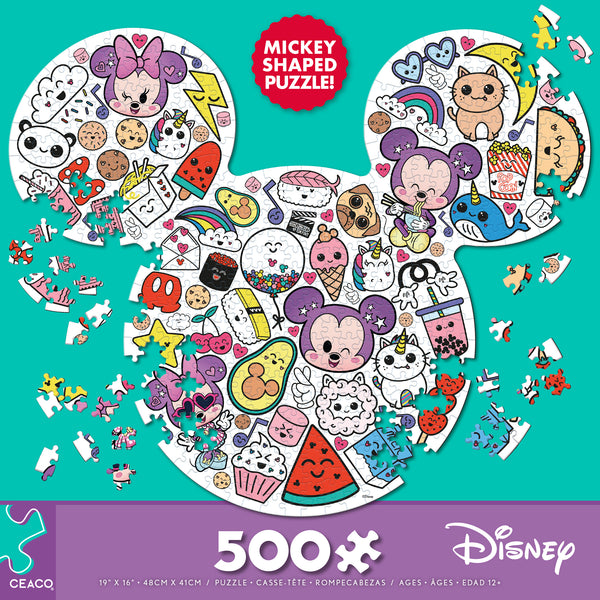 Puzzle Shapes - Disney Too Cute - 500 Piece Puzzle