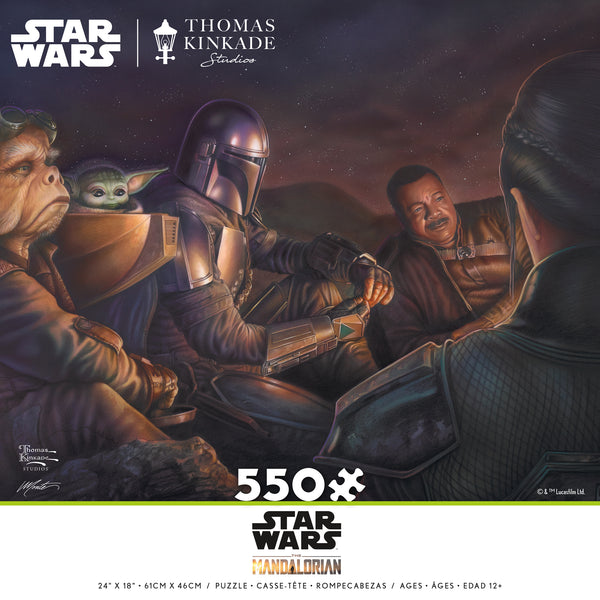 Thomas Kinkade Studios - Star Wars Mandalorian - An Uneasy Alliance - 550 Piece Puzzle