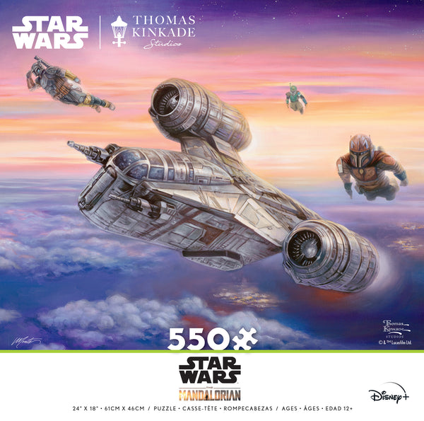 Thomas Kinkade Studios - Star Wars Mandalorian - The Escort -  550 Piece Puzzle