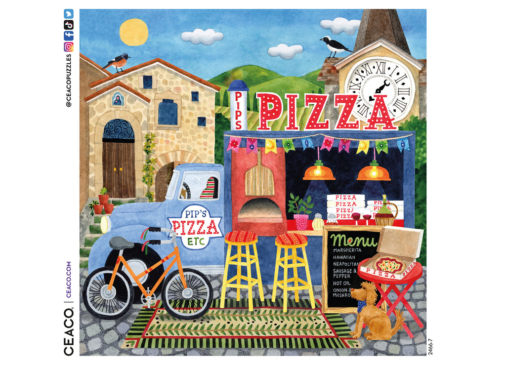 Food Trucks - Pip's Pizza Truck - 500 Piece Puzzle – Ceaco.com