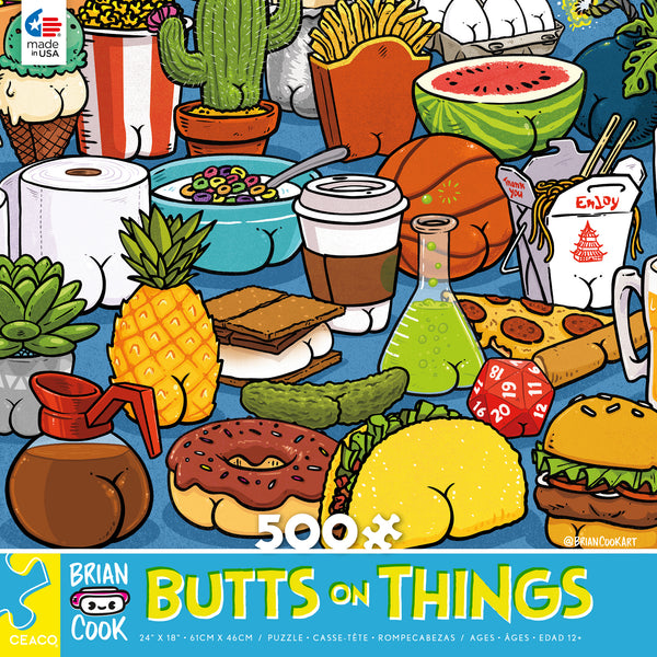 Brian Cook - Butts on Things - 500 Piece Puzzle
