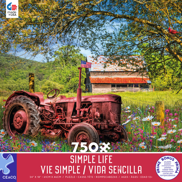 Simple Life - All American Tractor - 750 Piece Puzzle