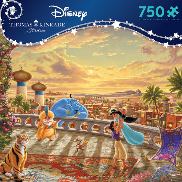 Thomas Kinkade Disney - Jasmine Dancing in the Desert Sunset - 750 Piece Puzzle