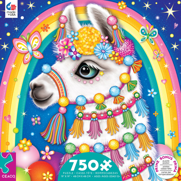 Groovy Animals - Llama - 750 Piece Puzzle