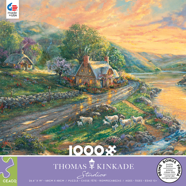 Thomas Kinkade - Daybreak at Emerald Valley - 1000 Piece Puzzle