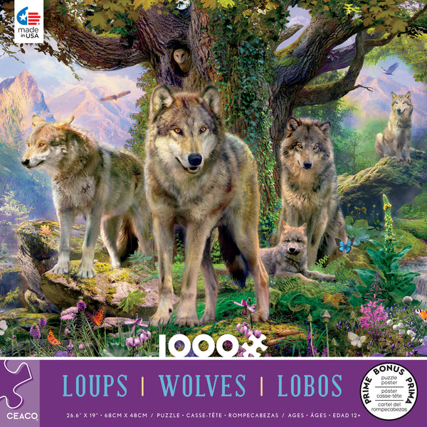 Wolves - Pack of Wolves - 1000 Piece Puzzle