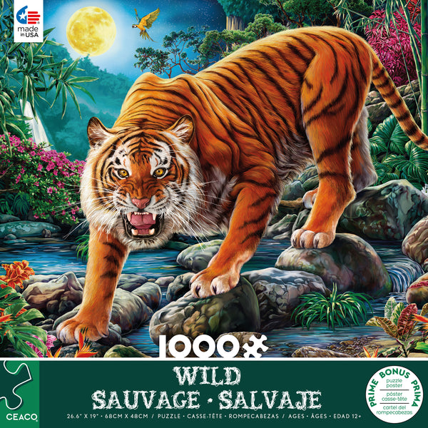 Wild - Night Tigers - 1000 Piece Puzzle