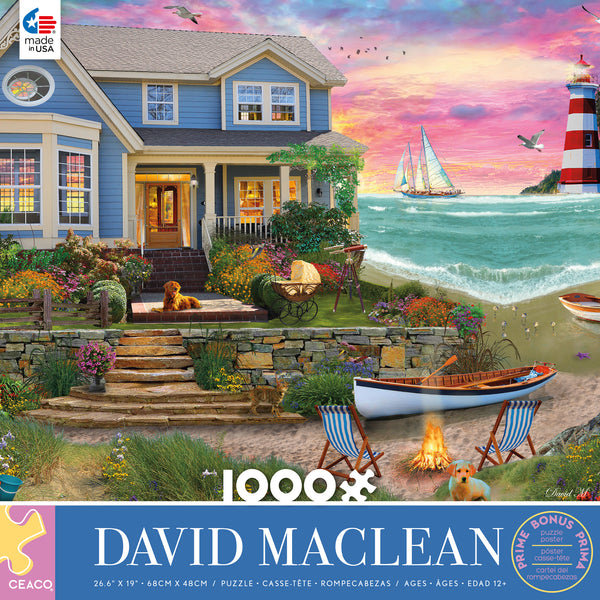 David Maclean - Heart Beach - 1000 Piece Puzzle