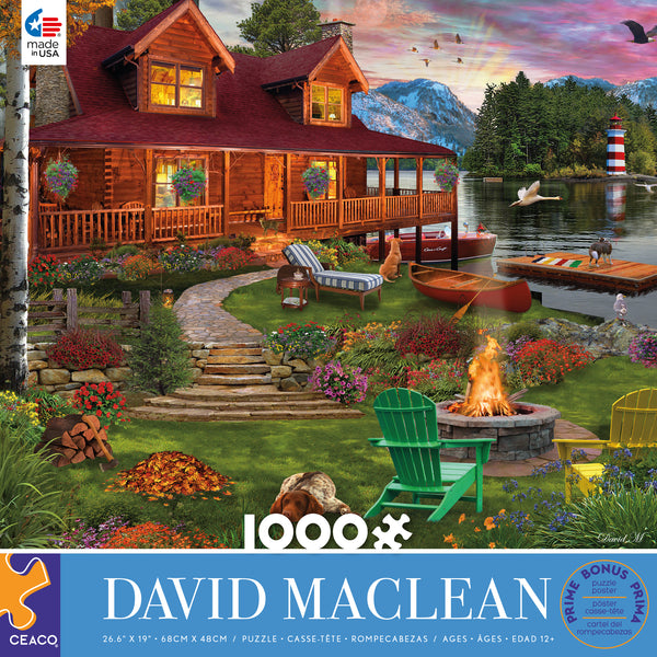 David Maclean - Cottage Retreat - 1000 Piece Puzzle