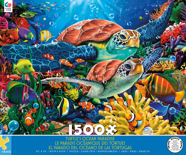 Turtle's Ocean Paradise - 1500 Piece Puzzle