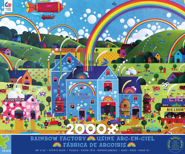Roger Nannini - Rainbow Factory - 2000 Piece Puzzle