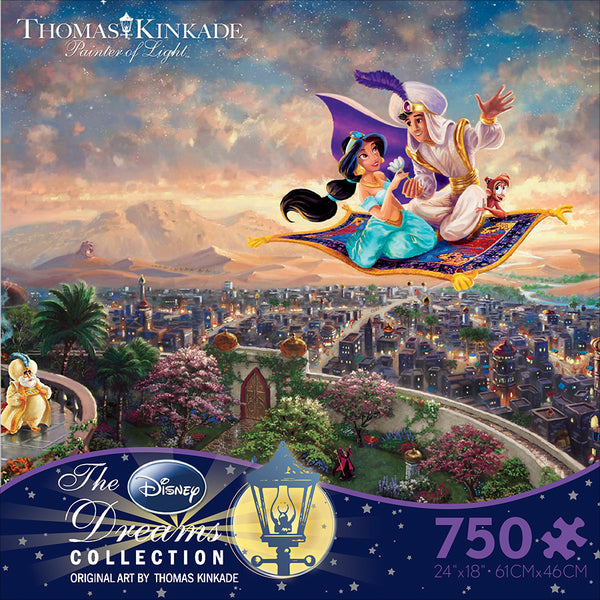 Disney 4-in-1 500-Piece Thomas Kinkade Disney Puzzle - 3665