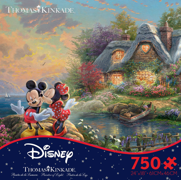 Thomas Kinkade Disney - Mickey and Minnie Sweetheart Cove - 750 Piece –