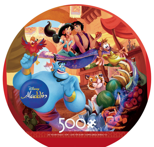 Disney Round - Aladdin -  500 Piece Puzzle