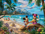 Thomas Kinkade Disney - Mickey and Minnie in Hawaii - 750 Piece Puzzle