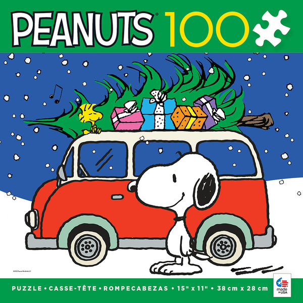 Holiday Peanuts - Peace and Presents - 100 Piece Puzzle