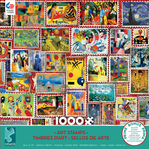 Stamps - Art Stamps - 1000 Piece Puzzle