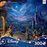 Thomas Kinkade Disney - Beauty and the Beast Moonlight - 300 Oversized Piece Puzzle