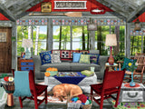 Tracy Flickinger - Lake Cabin - 300 Piece Puzzle