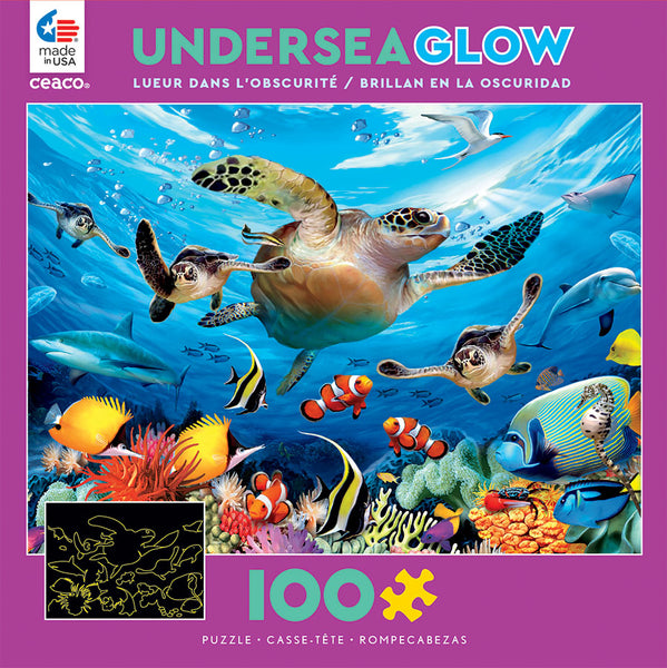 Puzzle Glow In The Dark - Espíritu Del Lobo 750 Piezas Ceaco | Divertido Y Desafiante